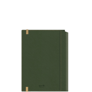 Made of 100% FSC ecological paper,Flexible cover made of apples,8mm rubber,Pen holder on the spine,Bookmark,Pen corners